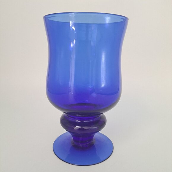 Nancy Calhoun Sapphire Blue Water Goblet - Picture 4 of 10